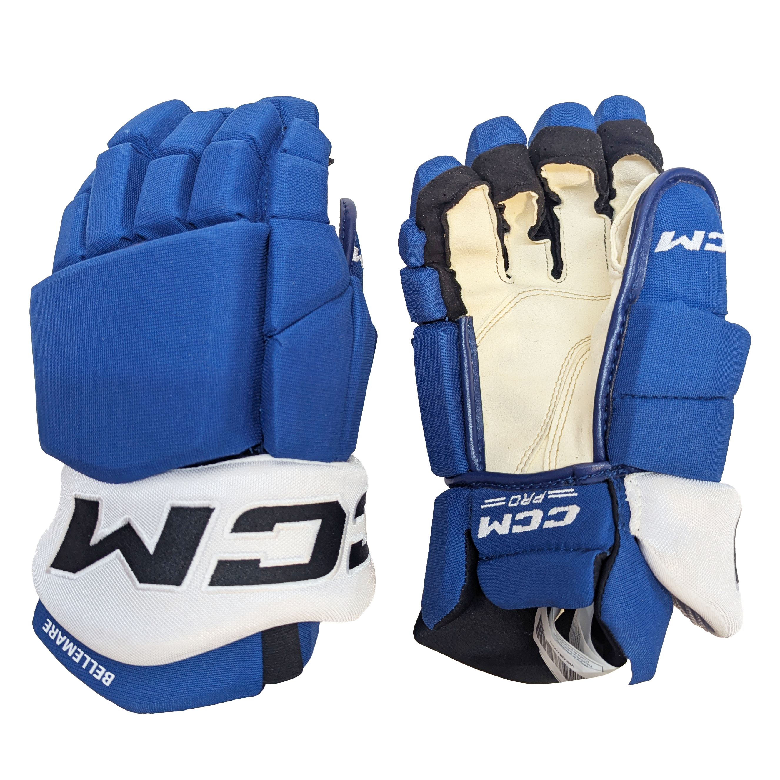 CCM HGTKPP - NHL Pro Stock Glove - Pierre-Édouard Bellemare (Blue/White)